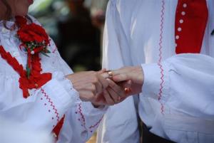 poročni par 20. Semiške ohceti 